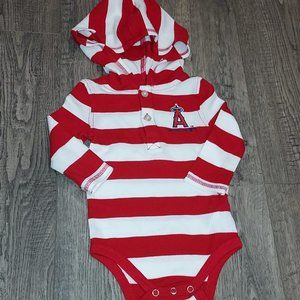 Long Sleeve Onesie, Los Angeles Angel's MLB, Size 6/9 months